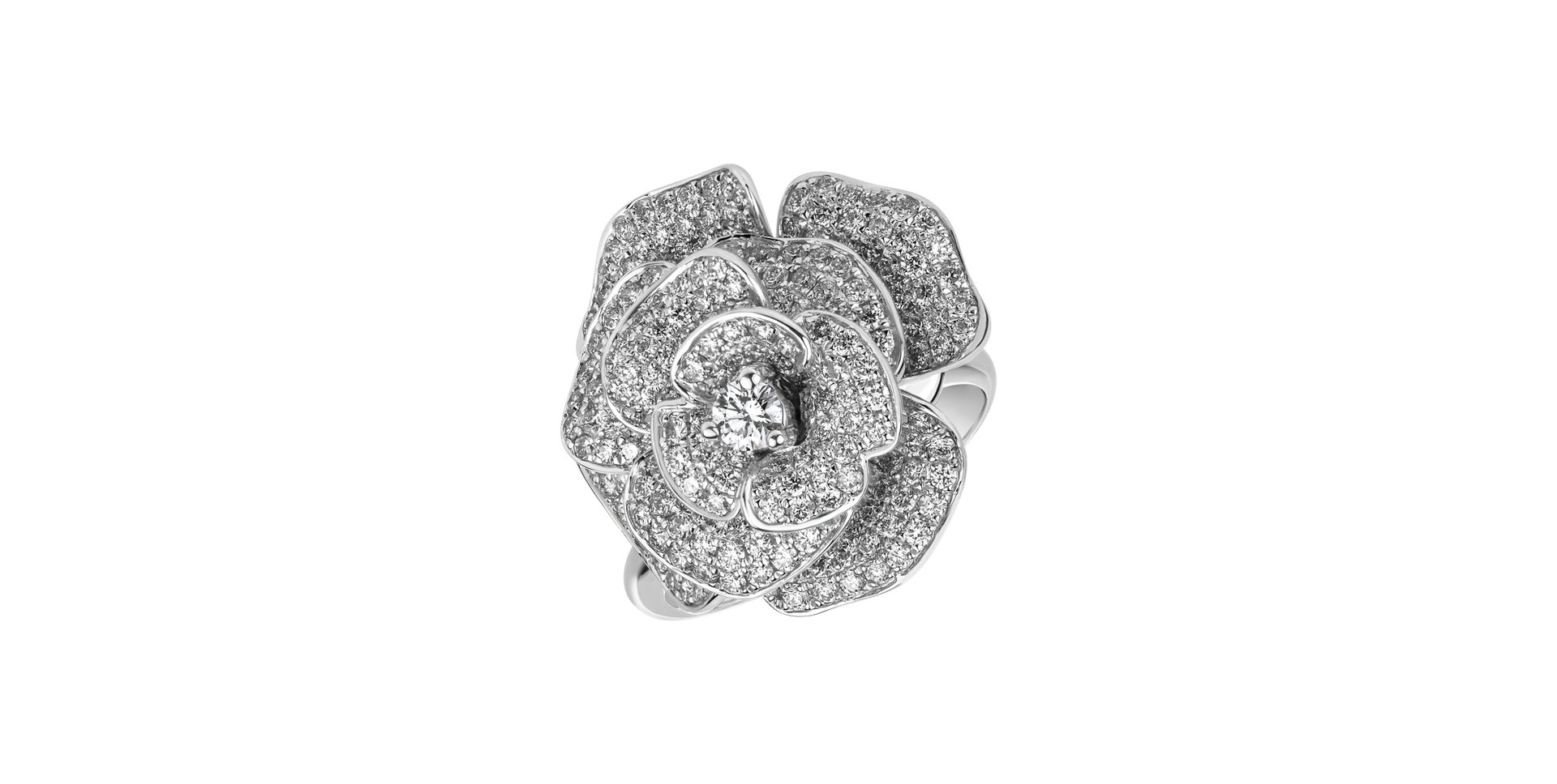 Prsten s diamanty Parissienne Flower