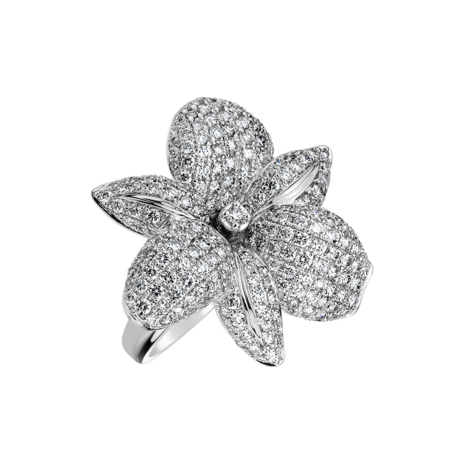 Prsten s diamanty Royal Flower