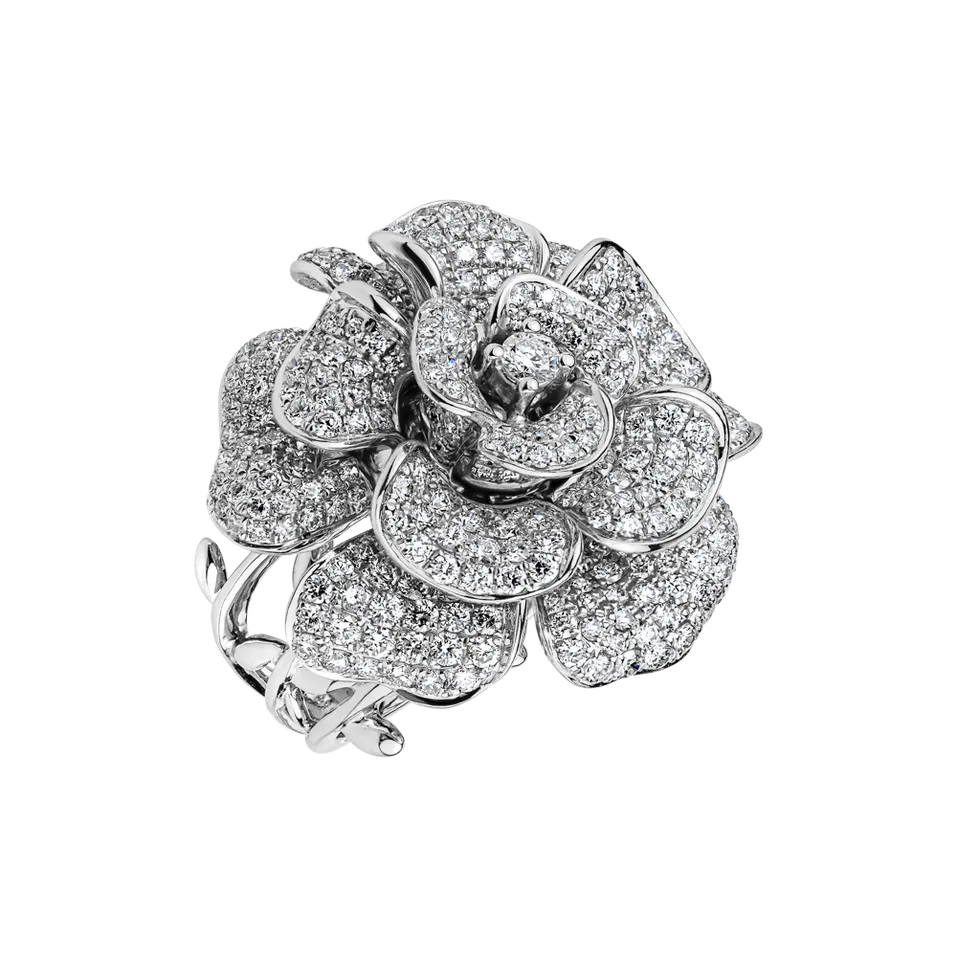 Prsten s diamanty Rose Planet
