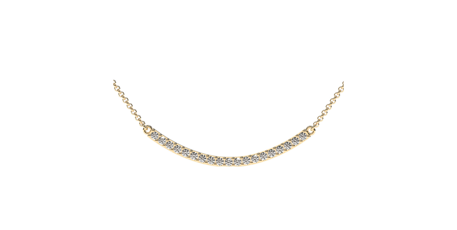 Náhrdelník s diamanty Essential