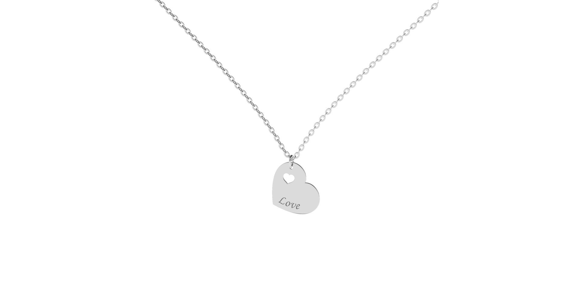 Náhrdelník s diamantem Passion Heart