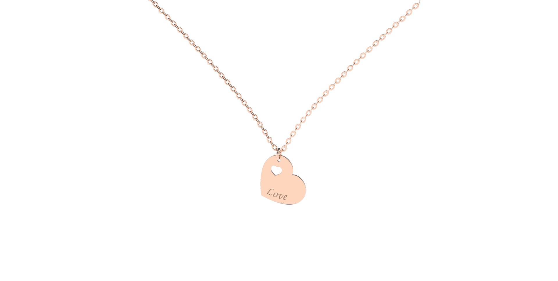 Náhrdelník s diamantem Passion Heart