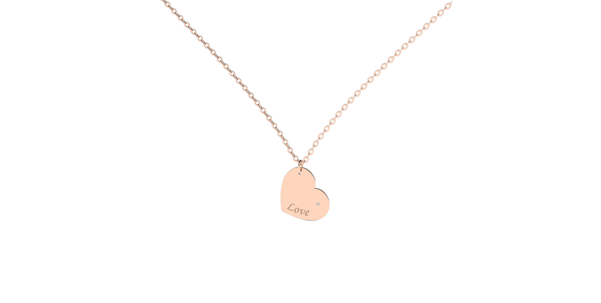 Náhrdelník s diamantem Envoy Love