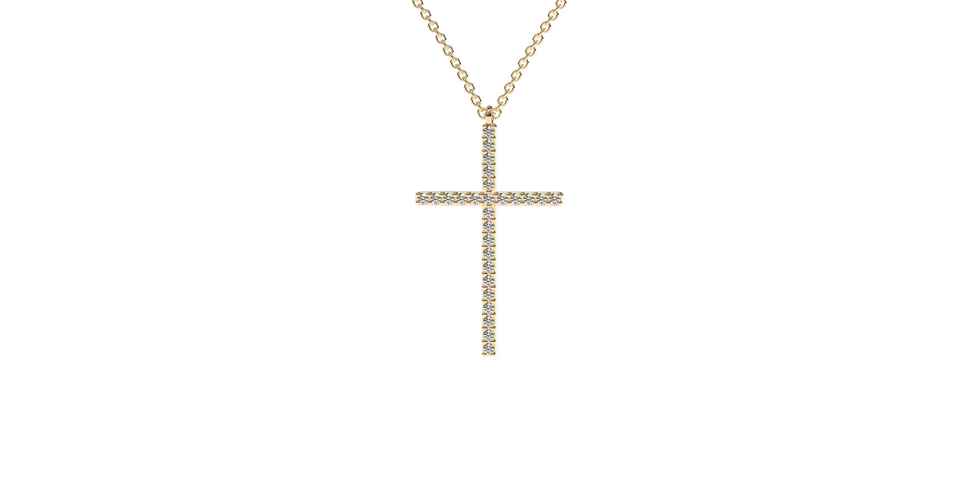 Náhrdelník s diamanty Cross