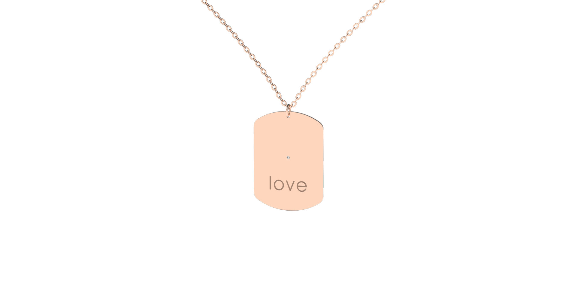 Náhrdelník s diamantem My Darling