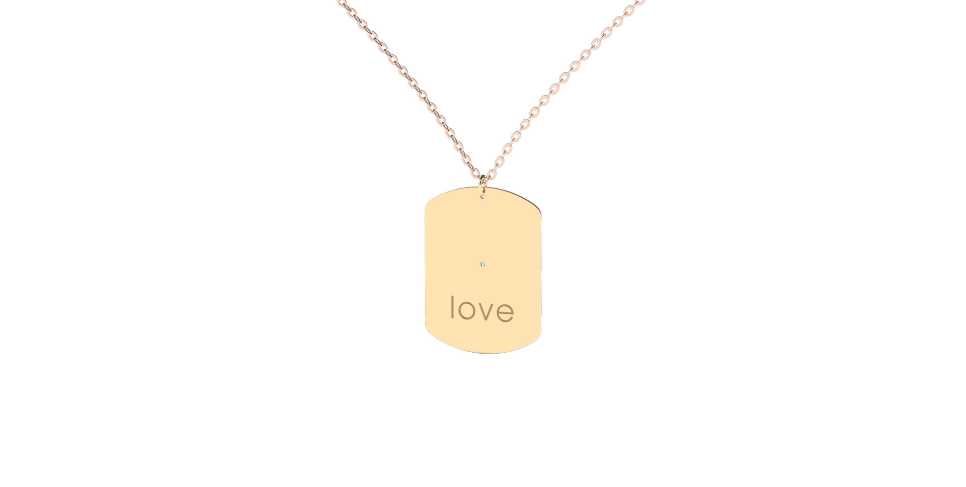 Náhrdelník s diamantem My Darling