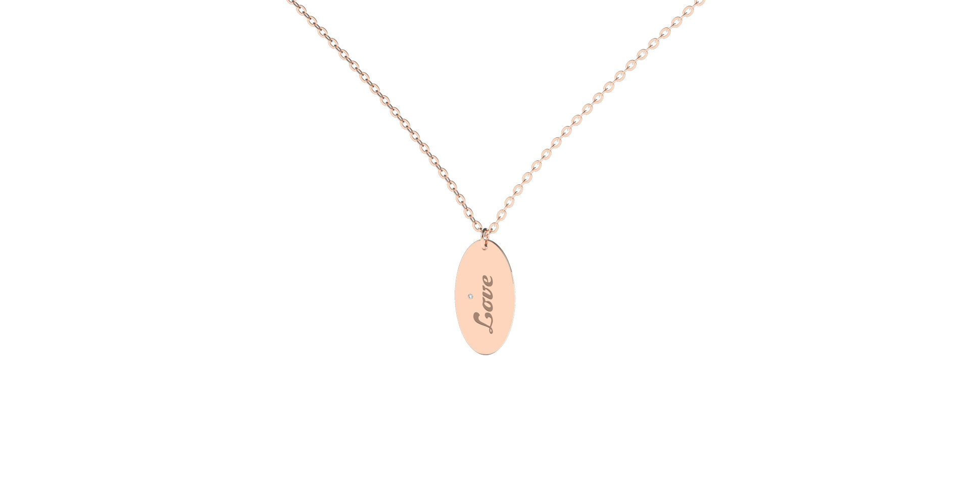 Náhrdelník s diamantem Fantasy Amour