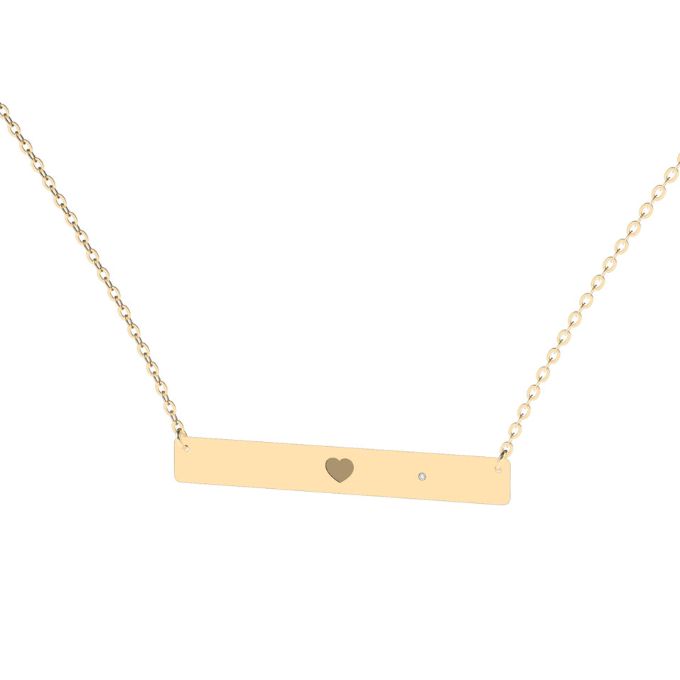 Náhrdelník s diamantem Heart