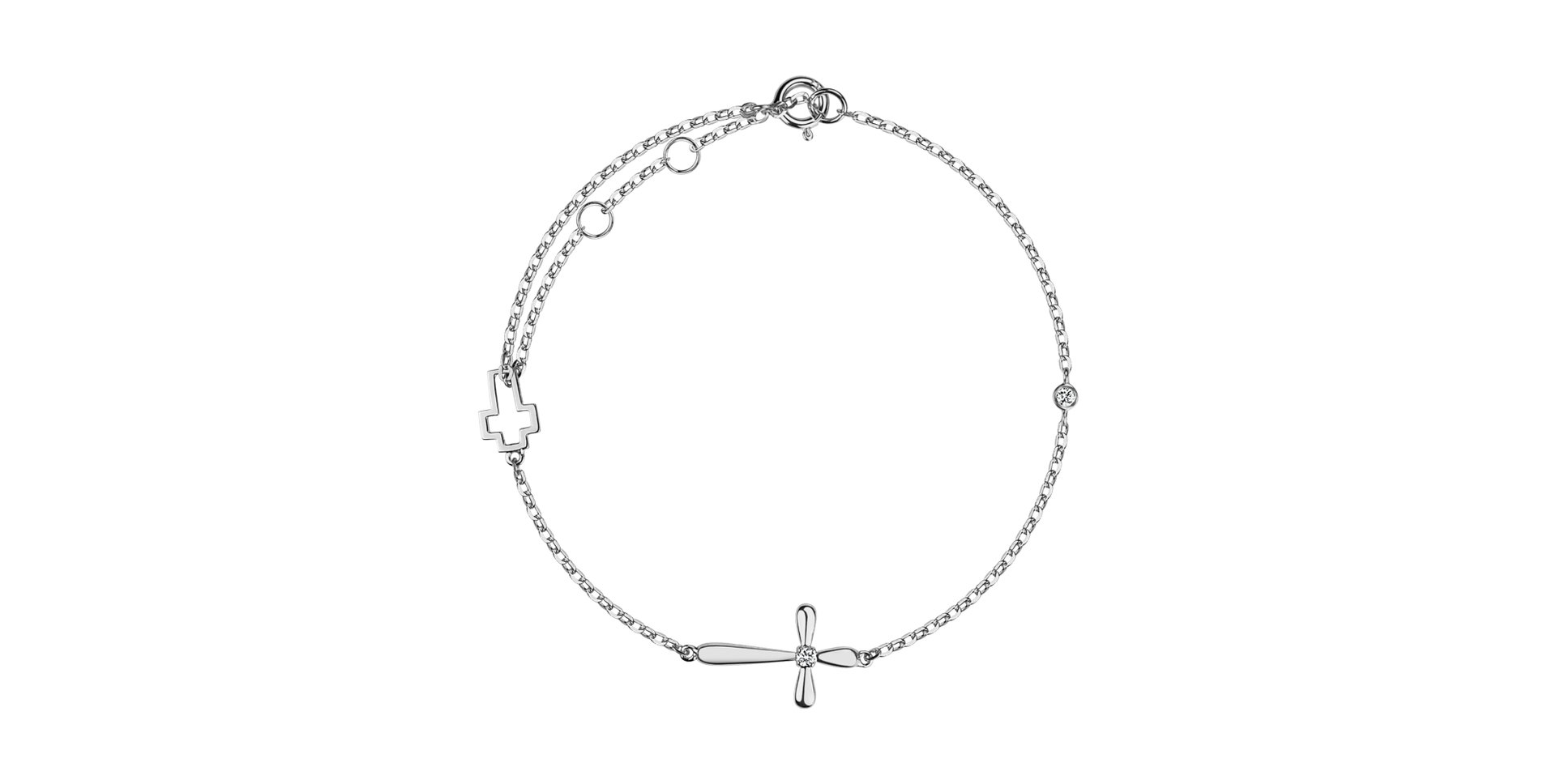 Náramek s diamanty Aurora Cross