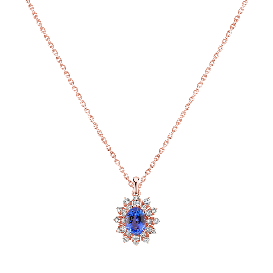 Přívěsek s diamanty a tanzanitem Blue Duchess