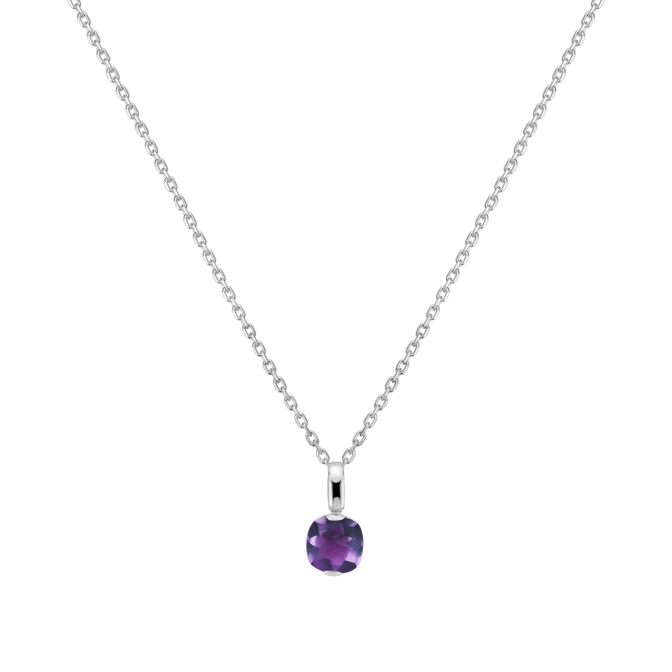 Přívěsek s ametystem brazil Bonbon