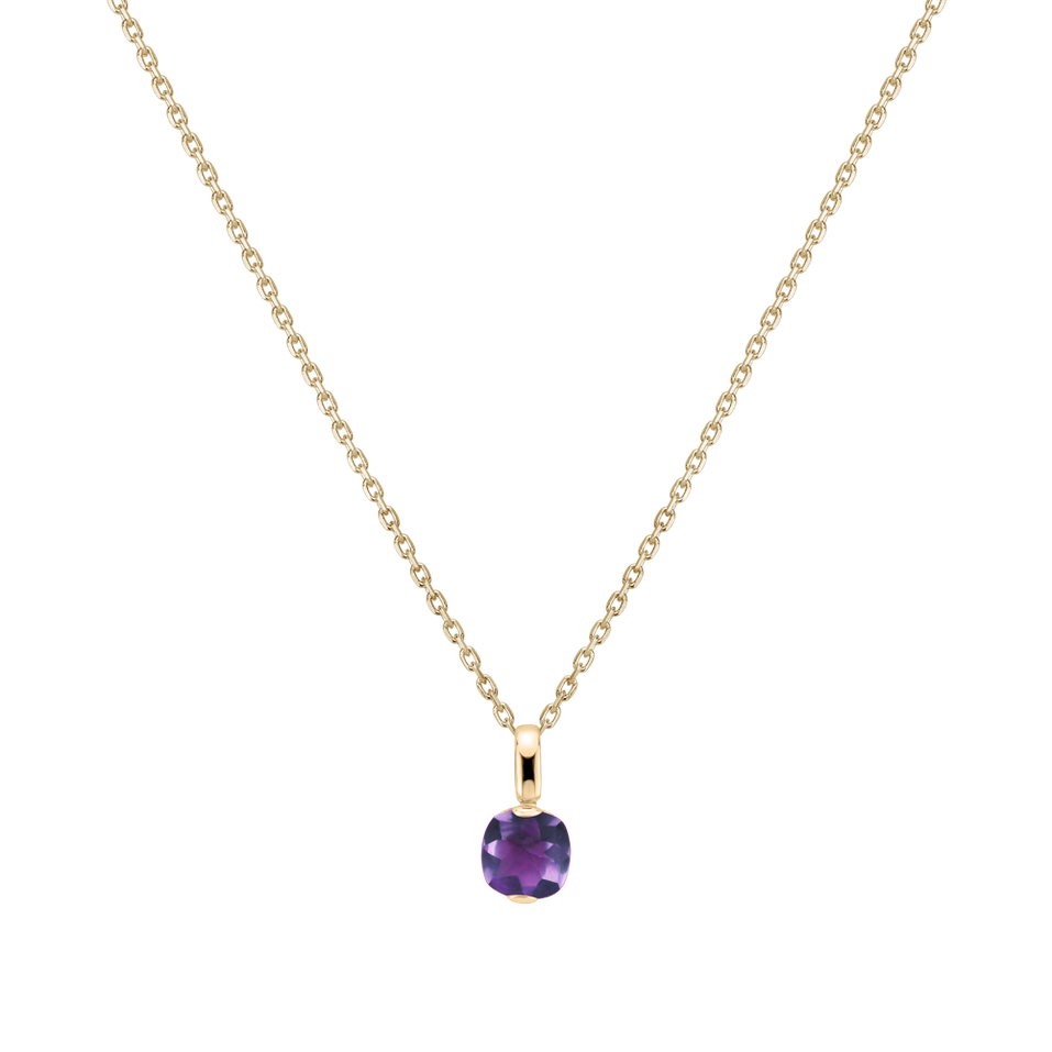 Přívěsek s ametystem brazil Bonbon