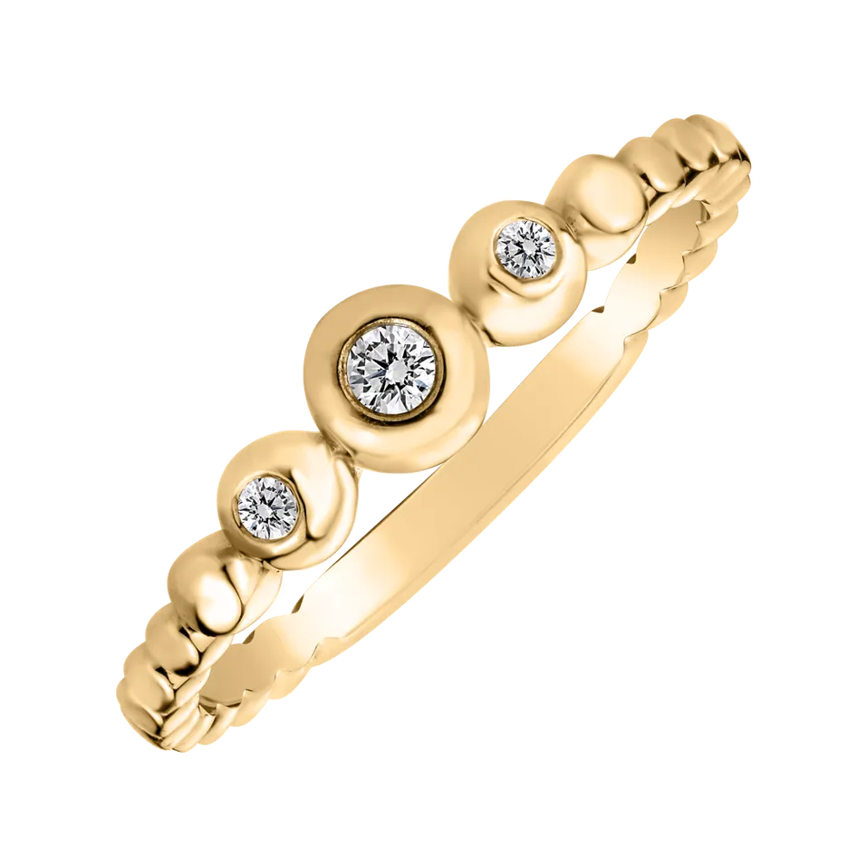 Prsten s diamanty Shiny Triple