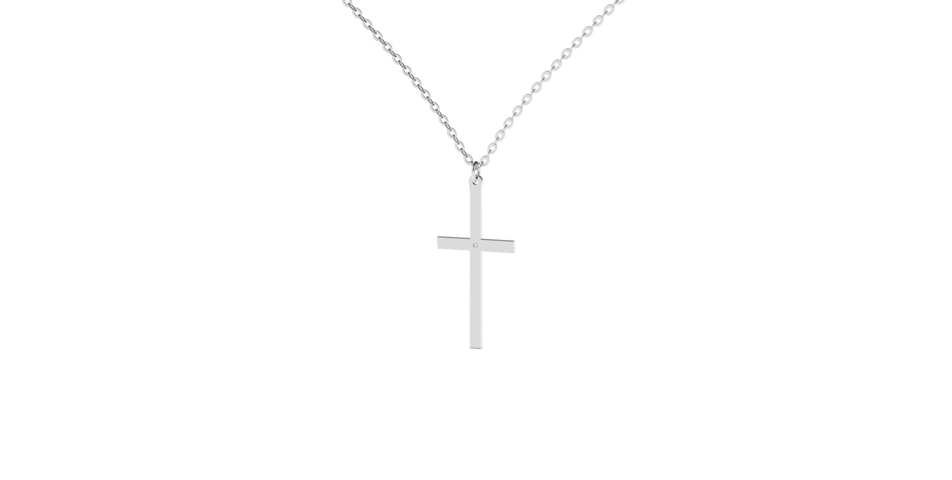Náhrdelník s diamantem Cross
