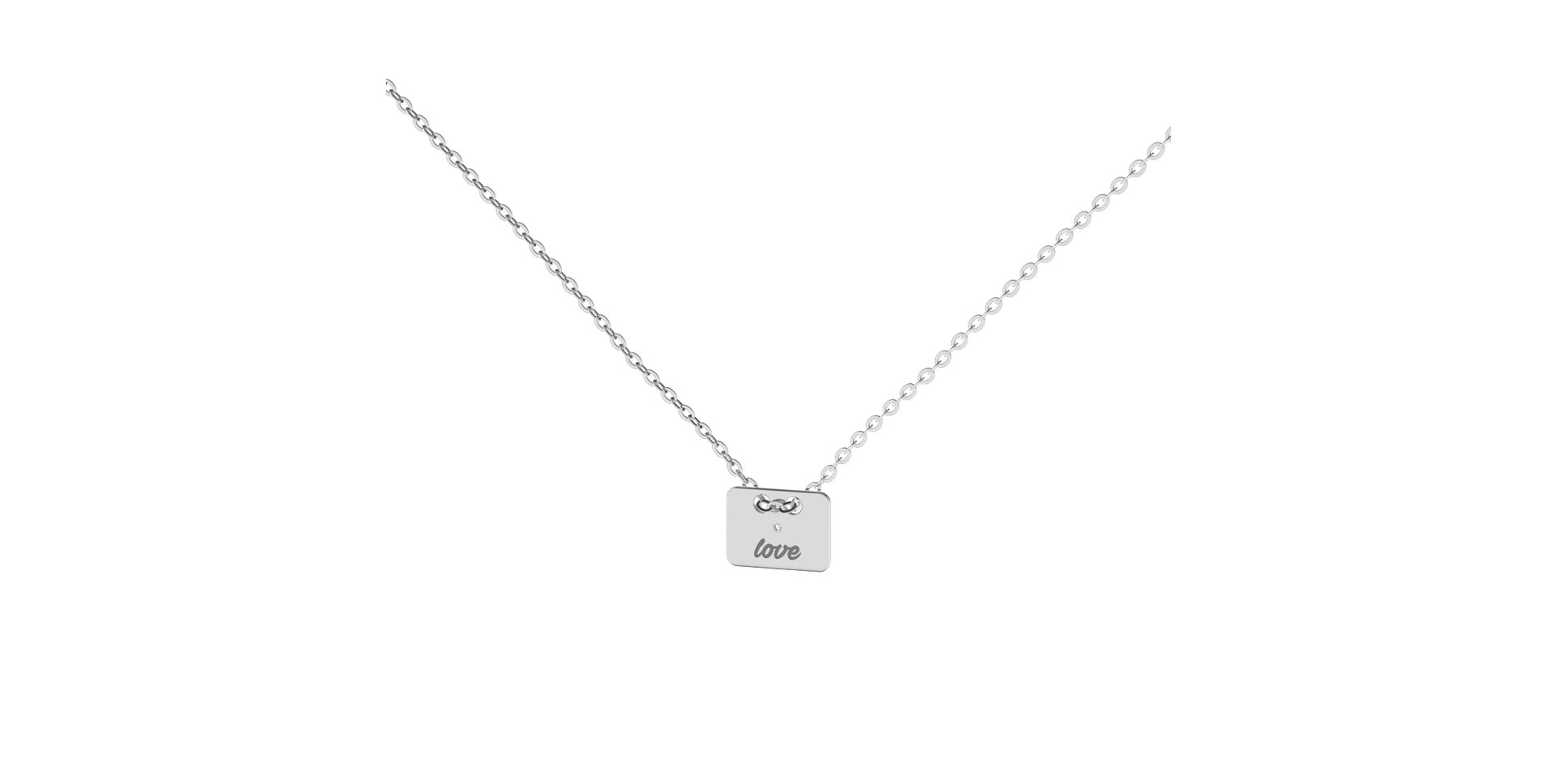 Náhrdelník s diamantem Military Amour