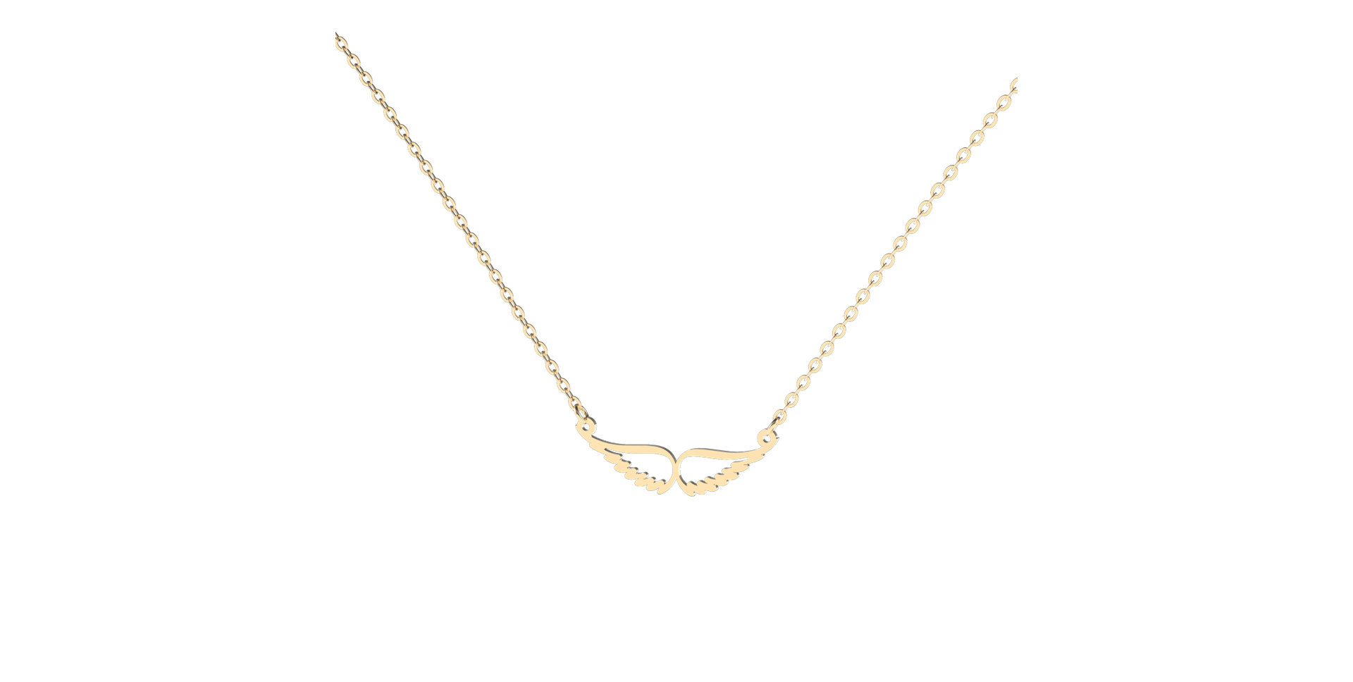 Náhrdelník s diamantem Wings