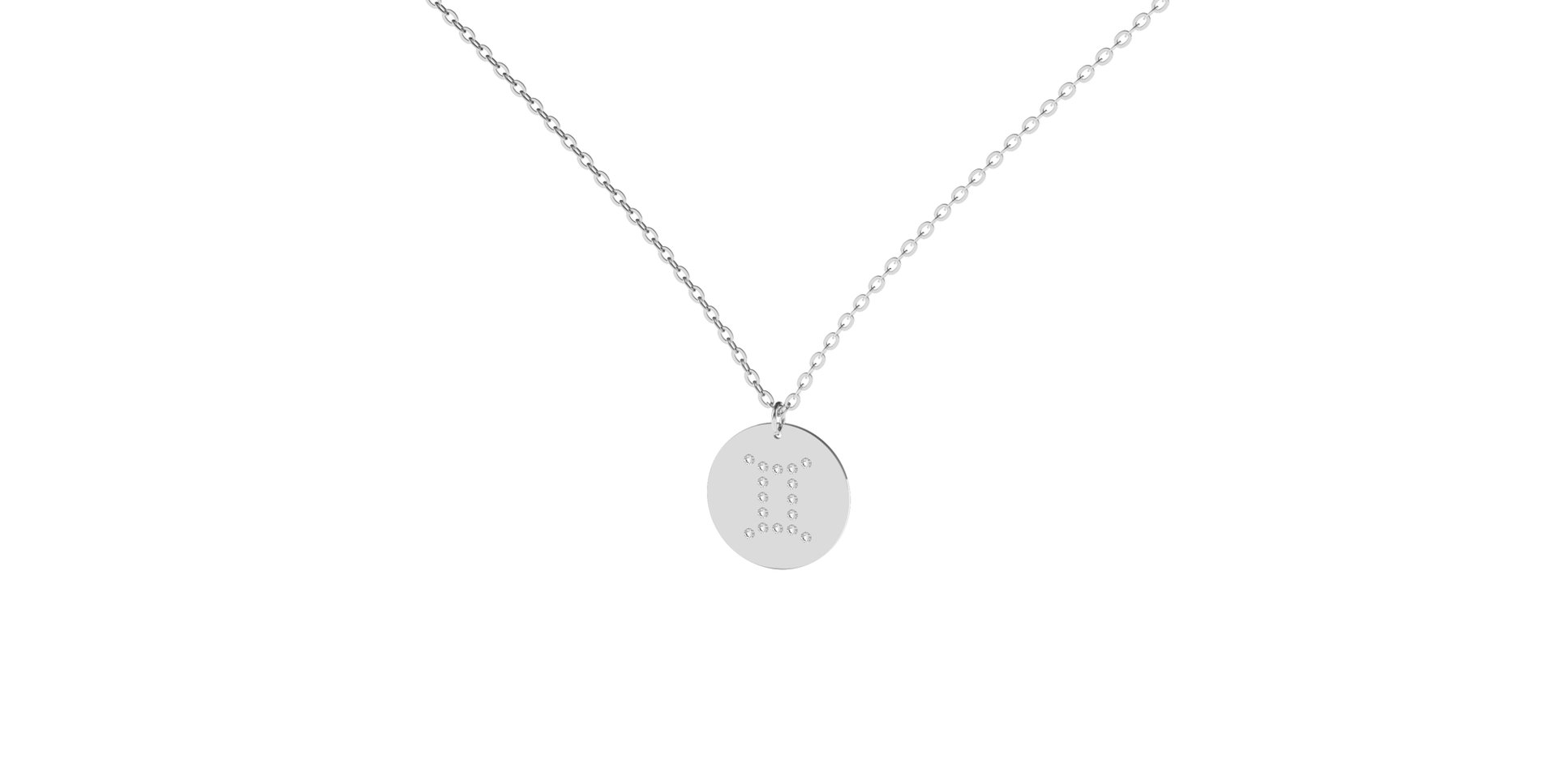 Náhrdelník s diamanty Gemini