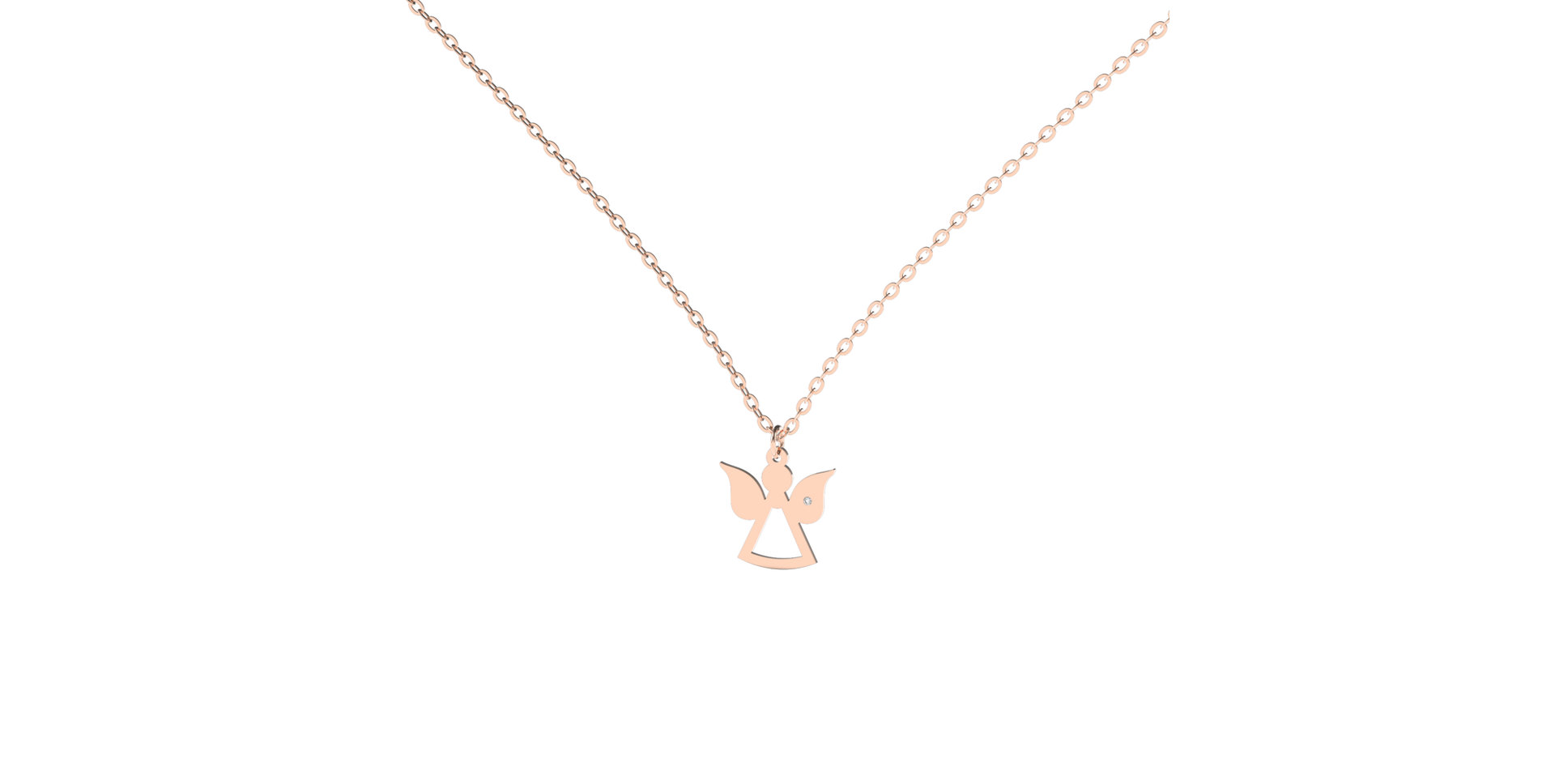 Náhrdelník s diamantem My Angel