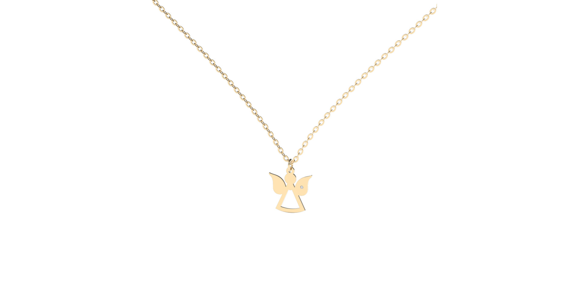 Náhrdelník s diamantem My Angel