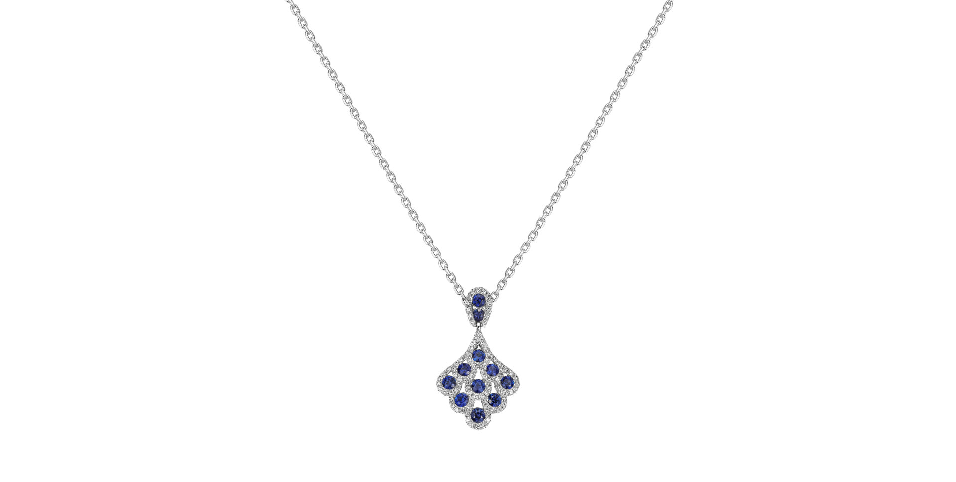 Přívěs se safíry a diamanty Midnight Sky