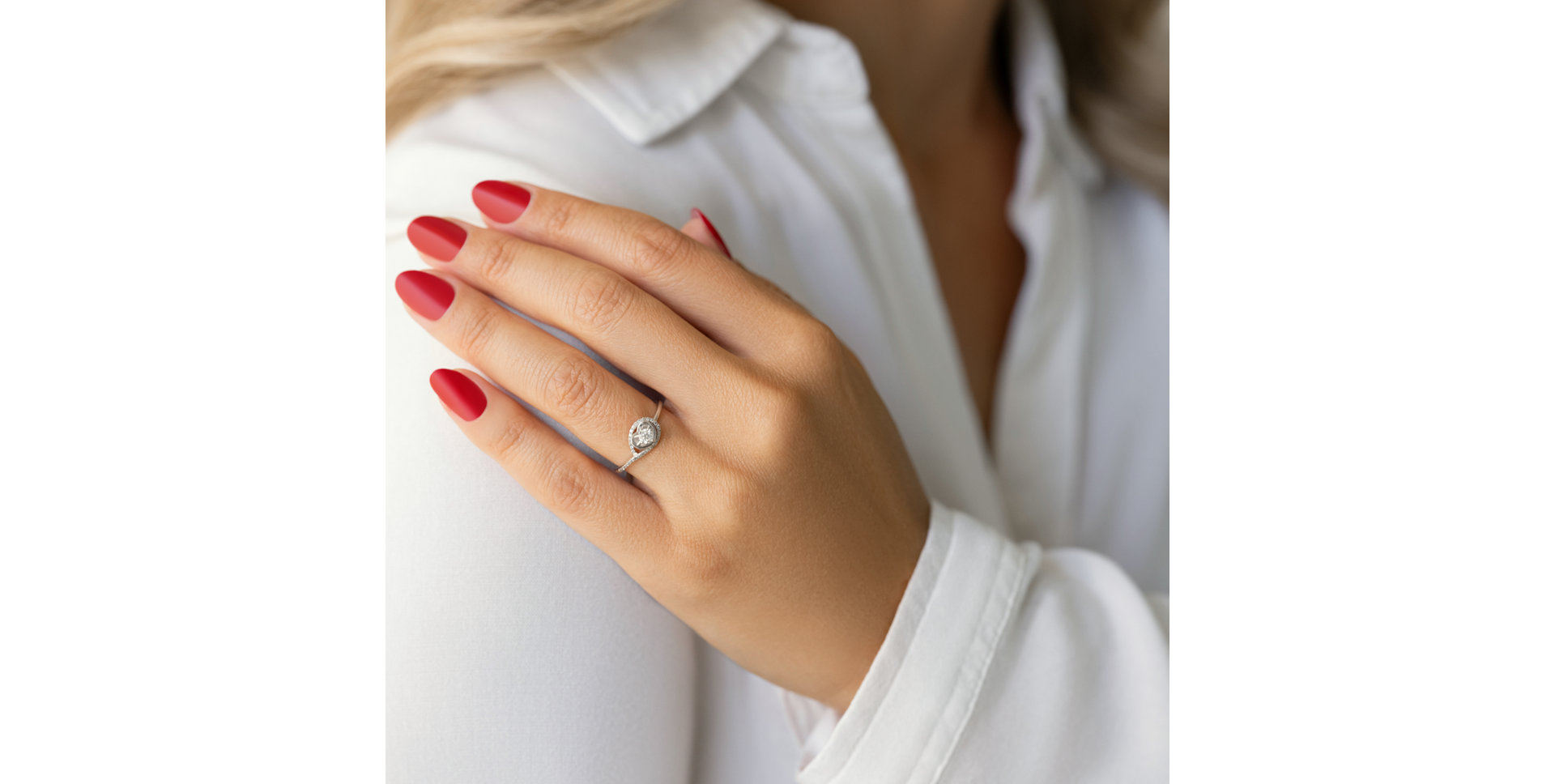 Prsten s diamanty Heart Spark