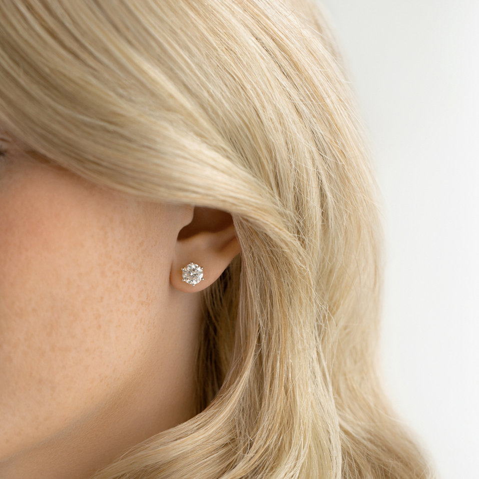 Náušnice s diamantem Vesper Romance