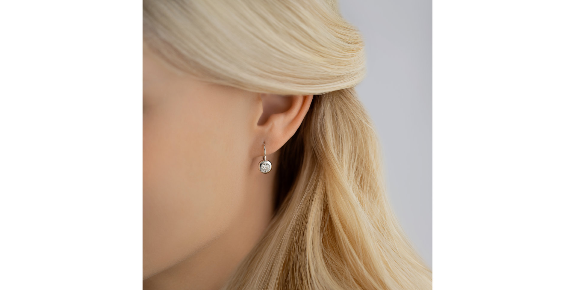 Náušnice s diamantem Sparkling Dots