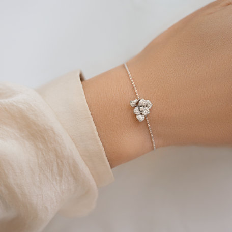 Náramek s diamanty Flower Empress