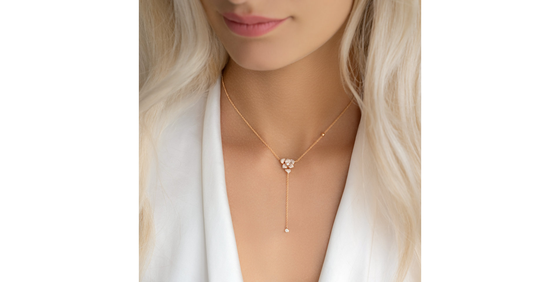 Náhrdelník s diamanty Petal Sparkle