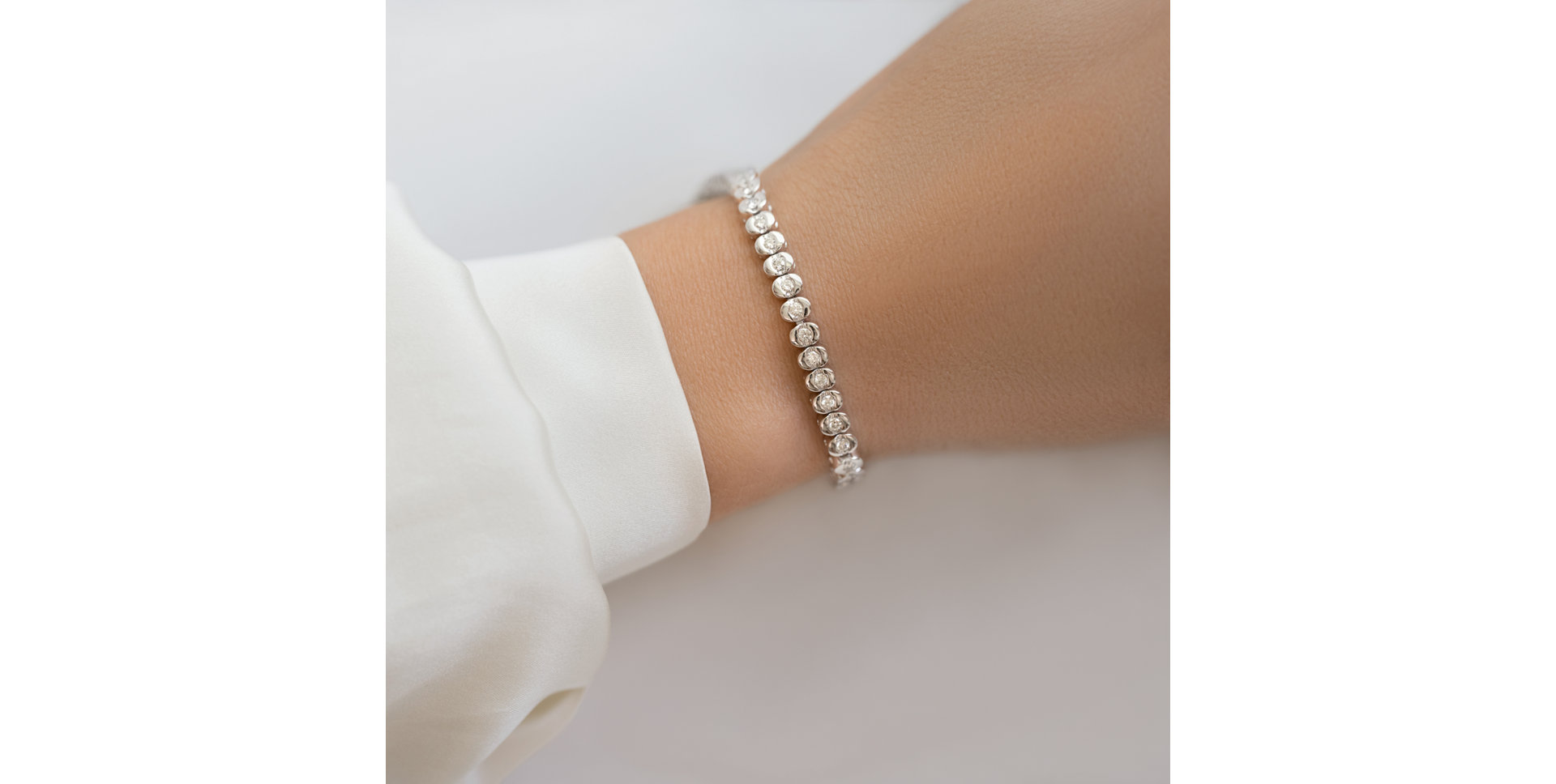 Náramek s diamanty Magic Dots