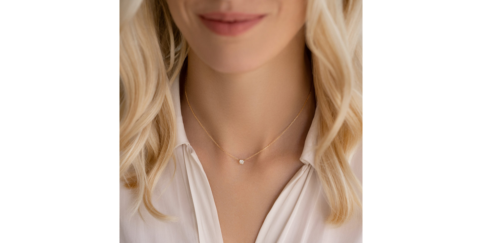 Náhrdelník s diamantem Essential Drop