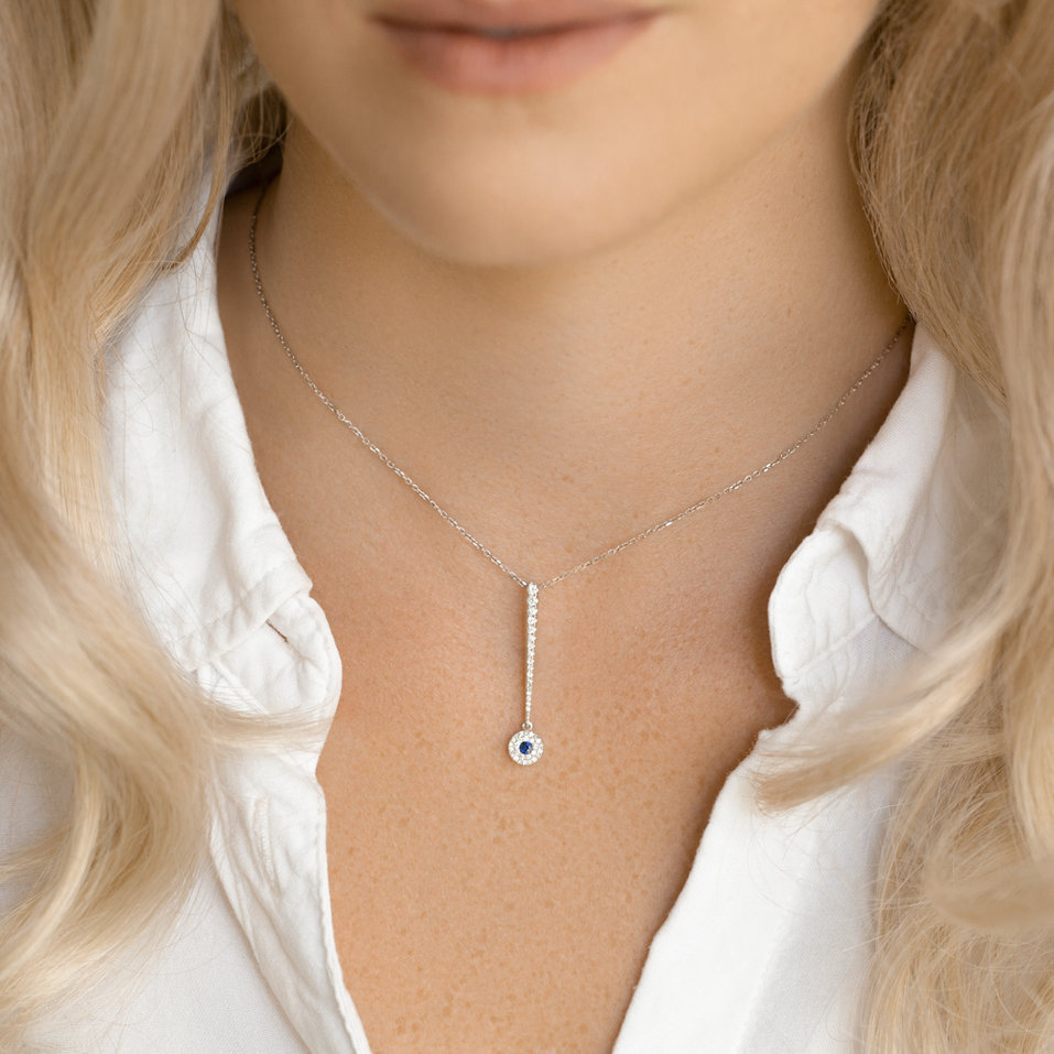 Přívěs s rubínem a diamanty Sparkling Exclamation