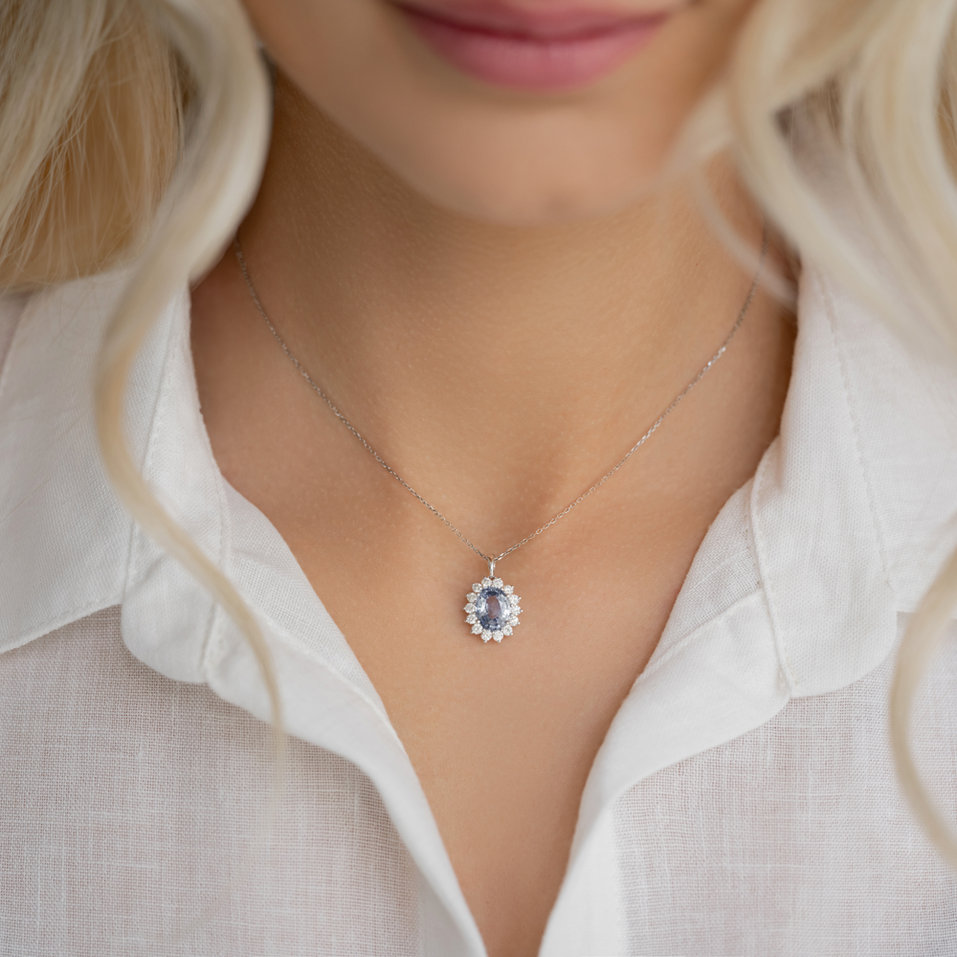 Přívěsek se smaragdem a diamanty Princess