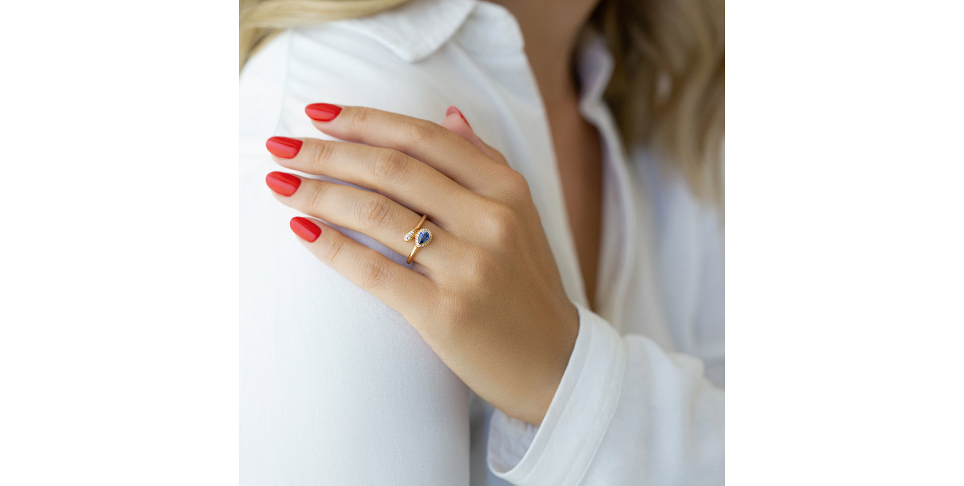 Prsten s rubínem a diamanty Nadine