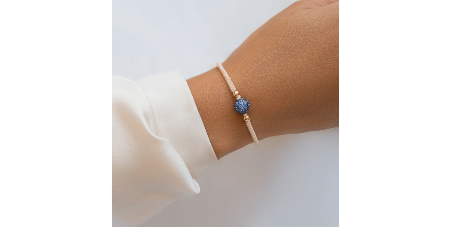 Náramek se safíry Shamballa