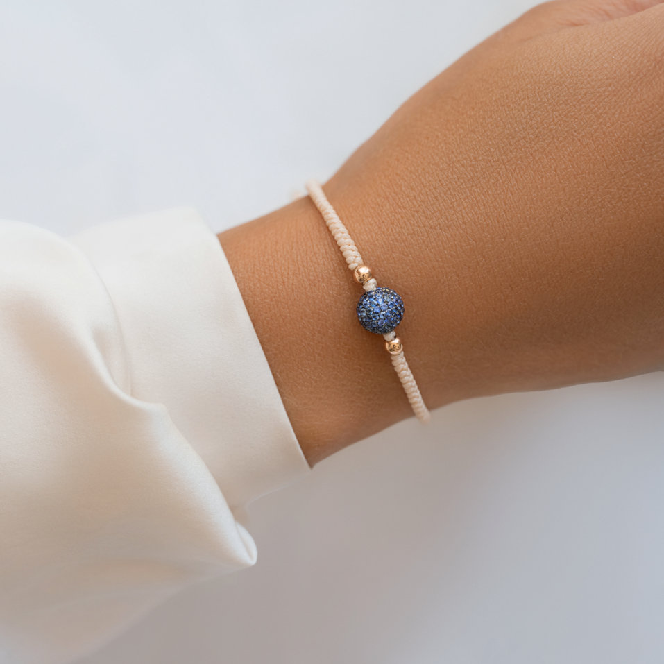 Náramek se safíry Shamballa