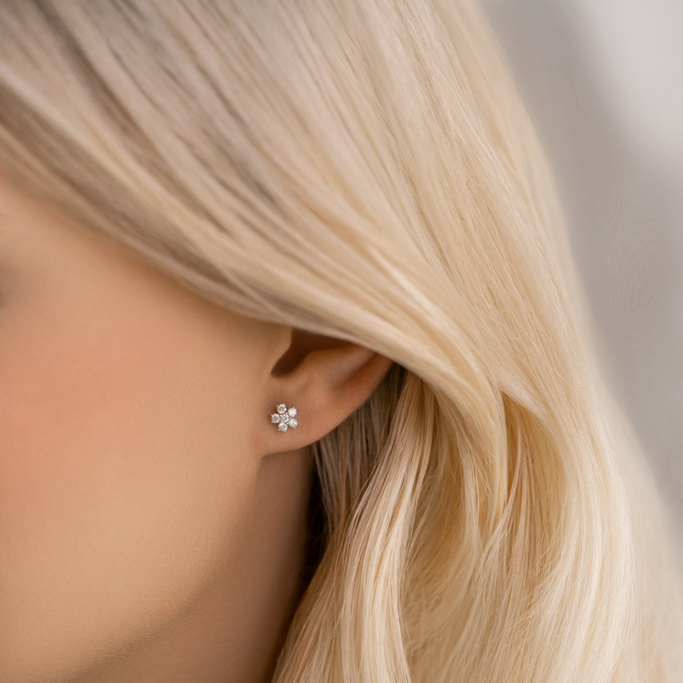 Náušnice s diamanty Sparkless