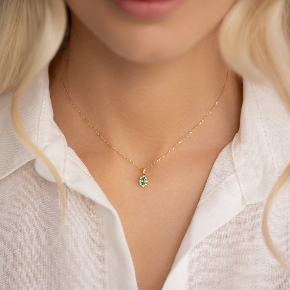 Přívěsek s rubínem a diamanty Princess