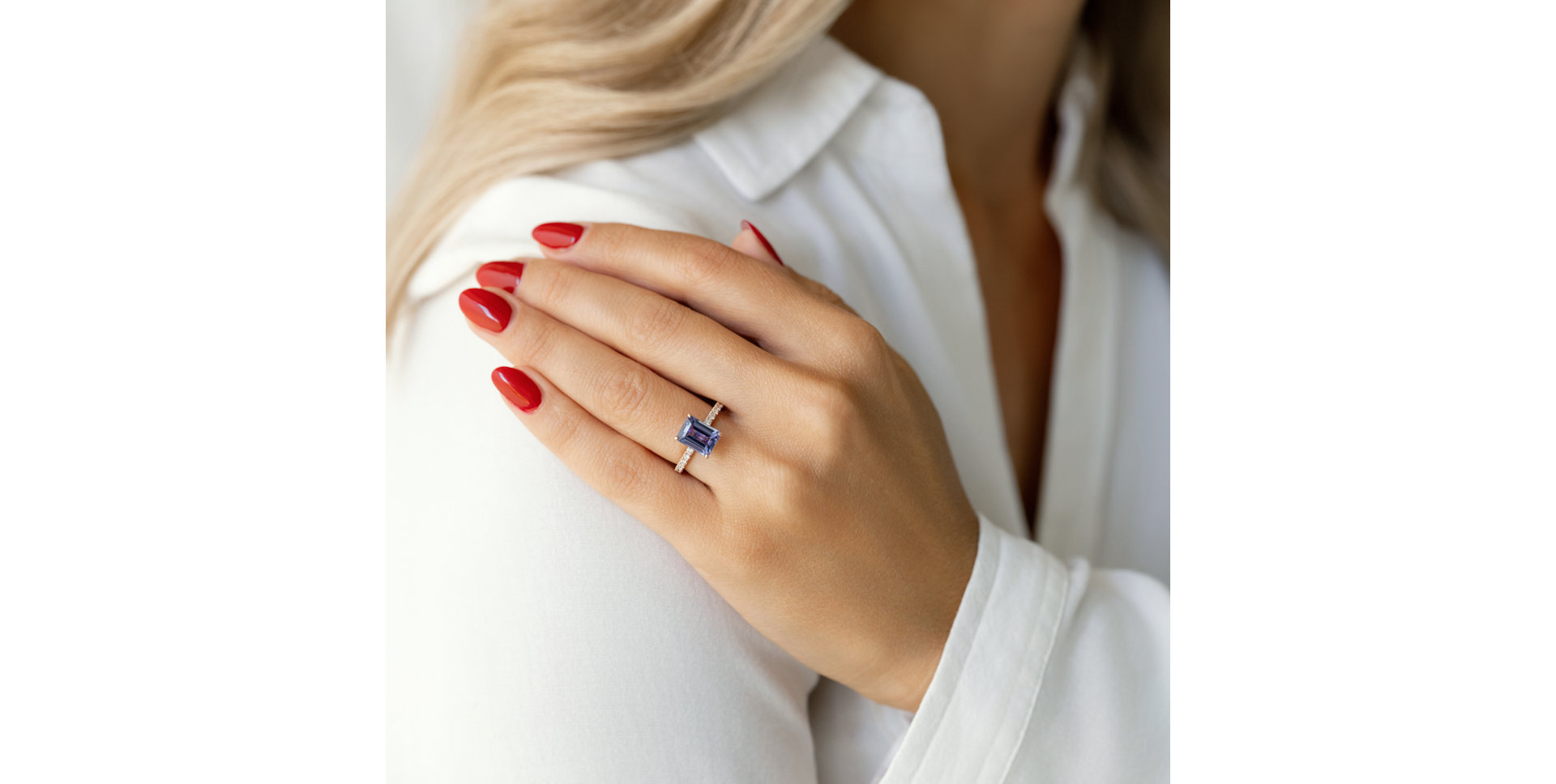 Prsten s tanzanitem a diamanty Proud Promise