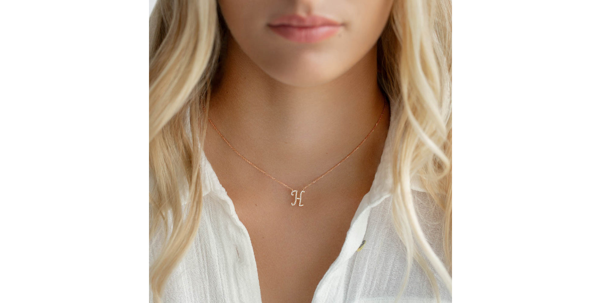 Náhrdelník s diamanty Curly Glitter C