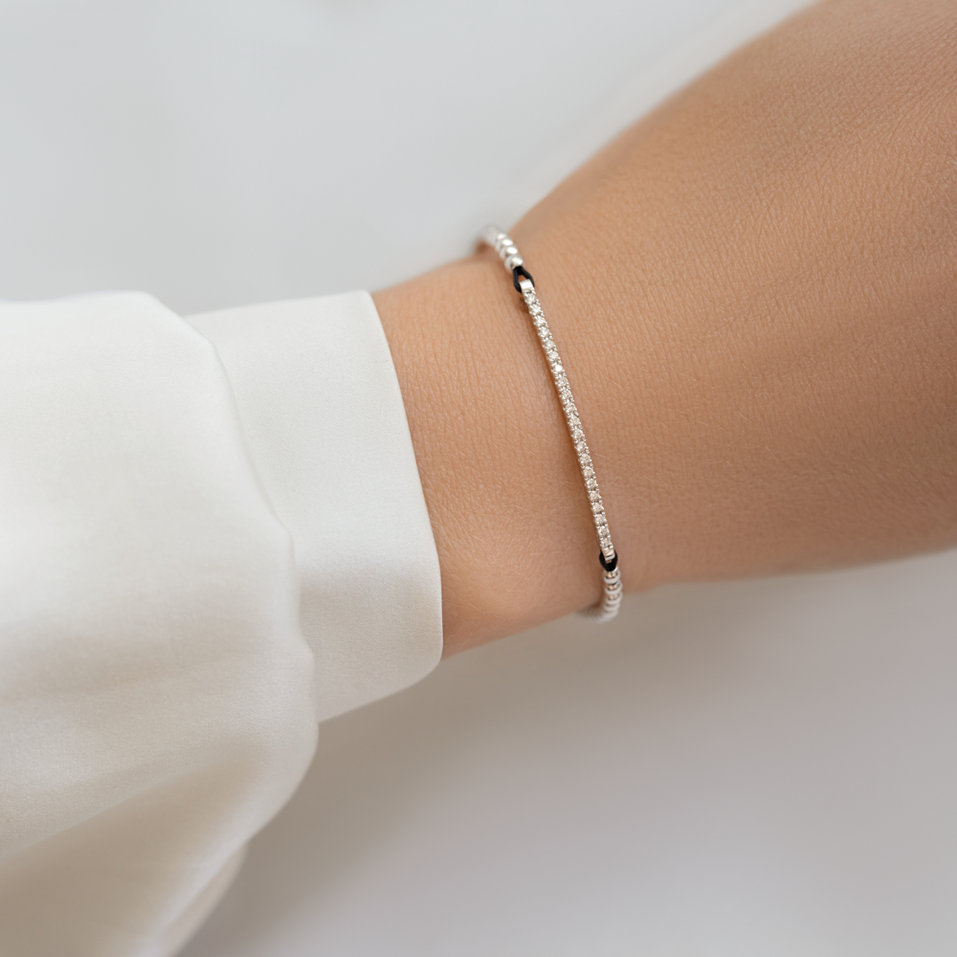 Náramek s diamanty Shamballa