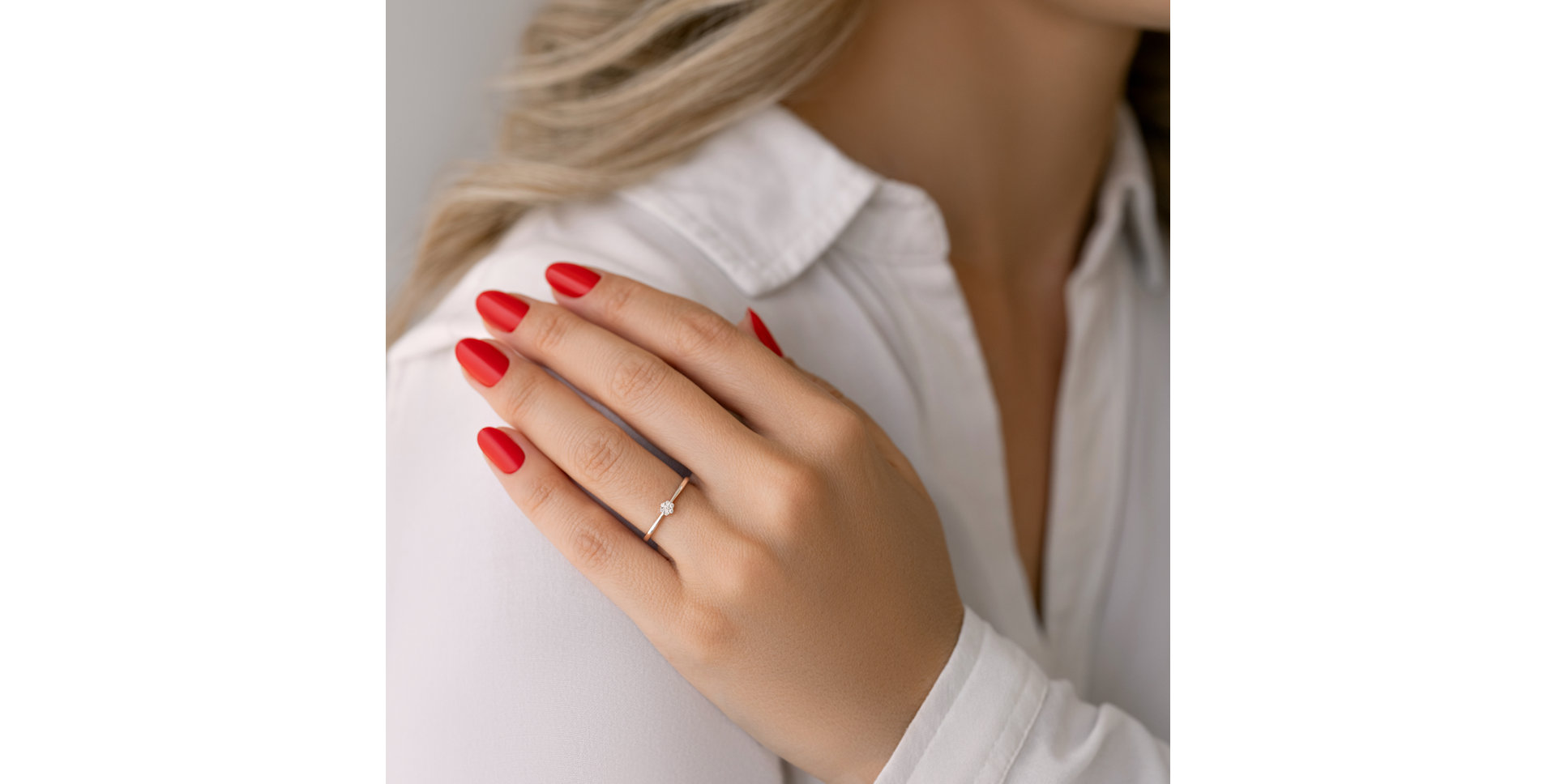 Prsten s diamanty Shiny Flower