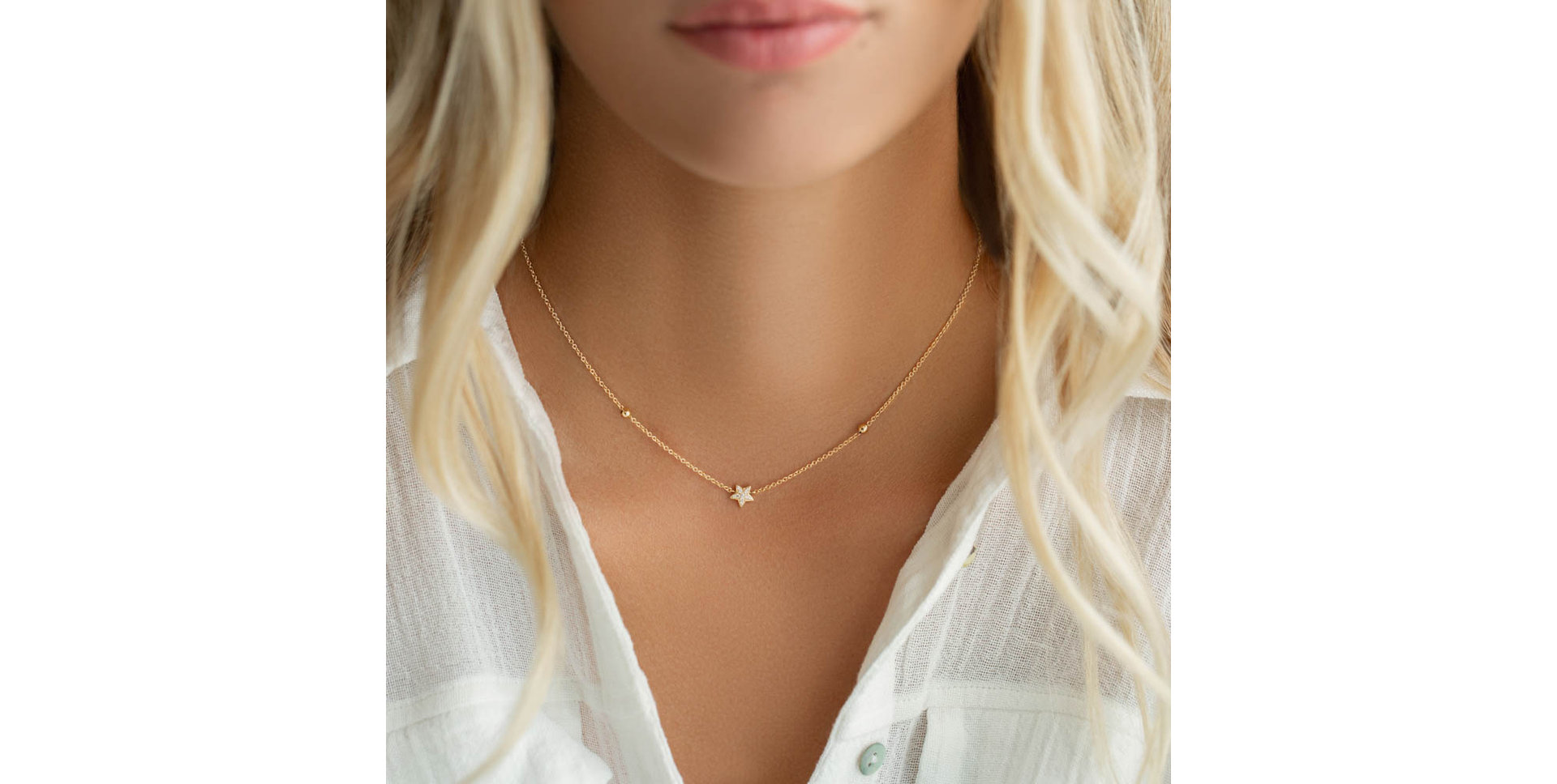 Náhrdelník s diamanty Star Waterfall