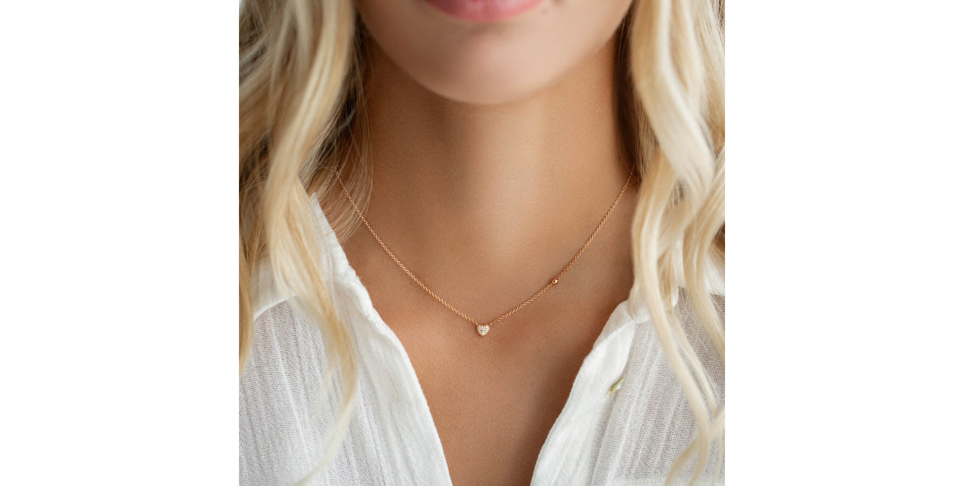 Náhrdelník s diamanty Tender Heart