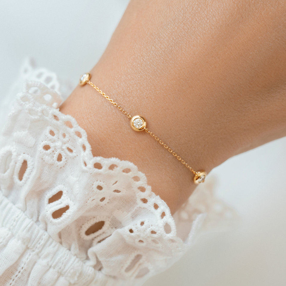 Náramek s diamanty Sparkling Dots