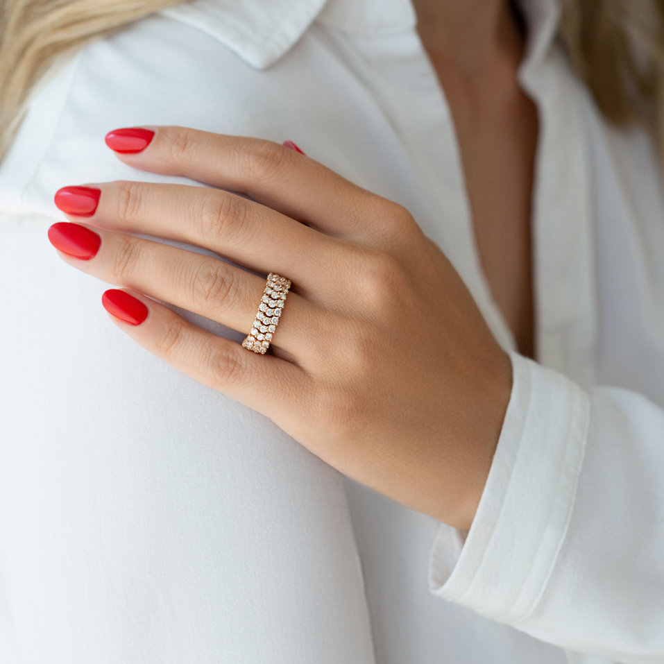 Prsten s diamanty Sparkling Skyline