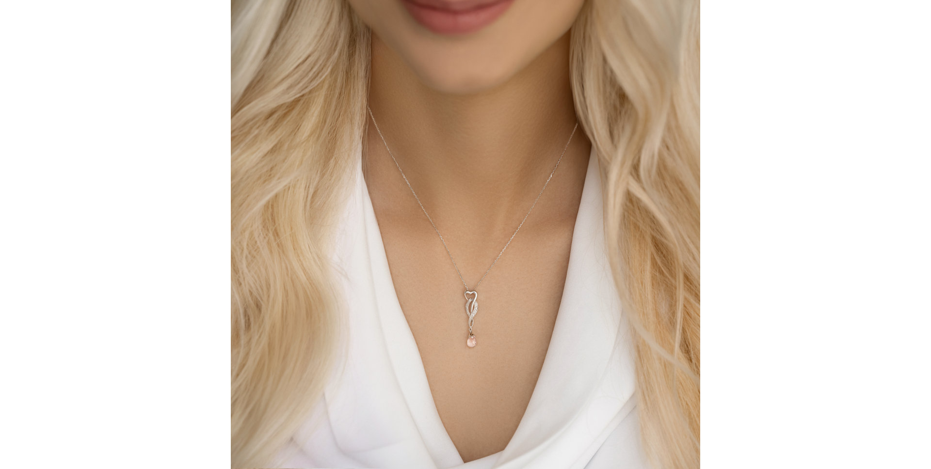 Přívěs se safírem a diamanty Love Fairy