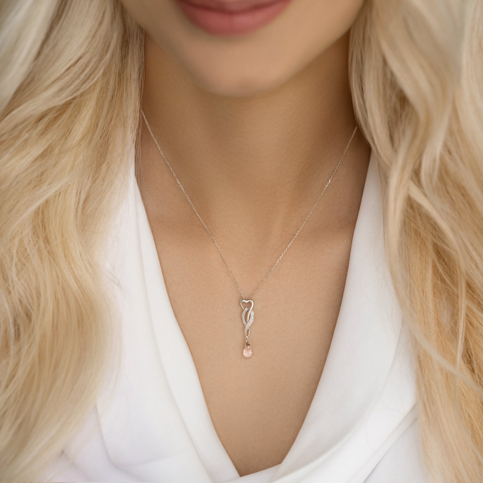 Přívěs se safírem a diamanty Love Fairy