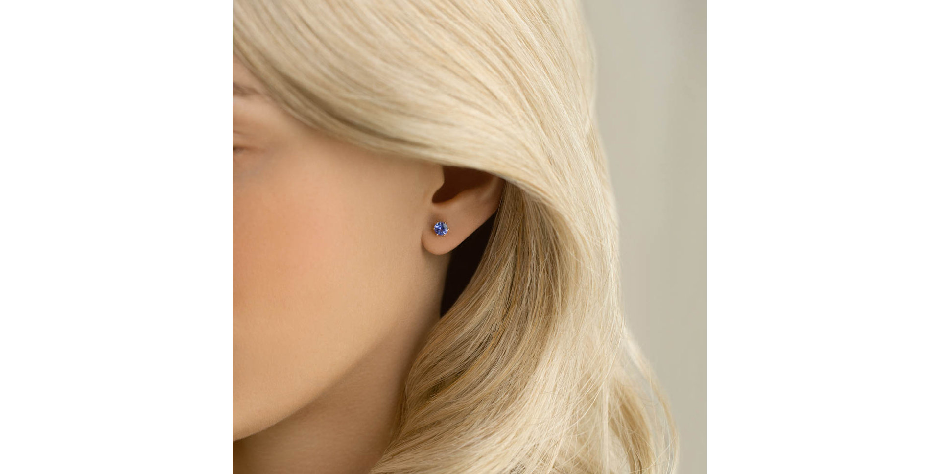 Náušnice s tanzanitem Vesper Romance