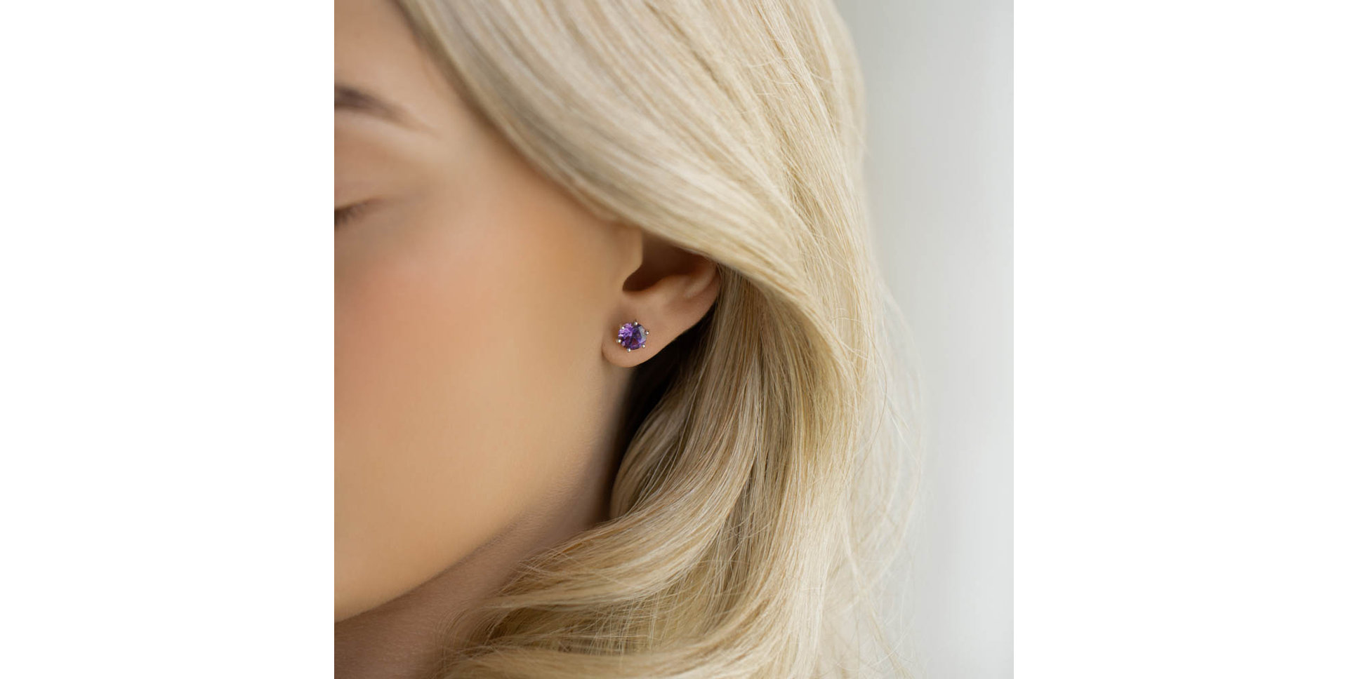 Náušnice s tanzanitem Vesper Romance